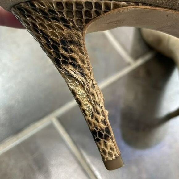 Tory Burch Suede Nude Heels 9 - Picture 7 of 12